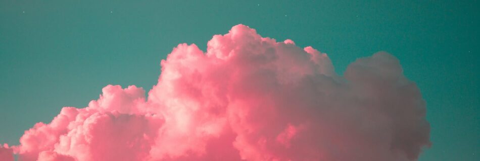 white and purple cloud